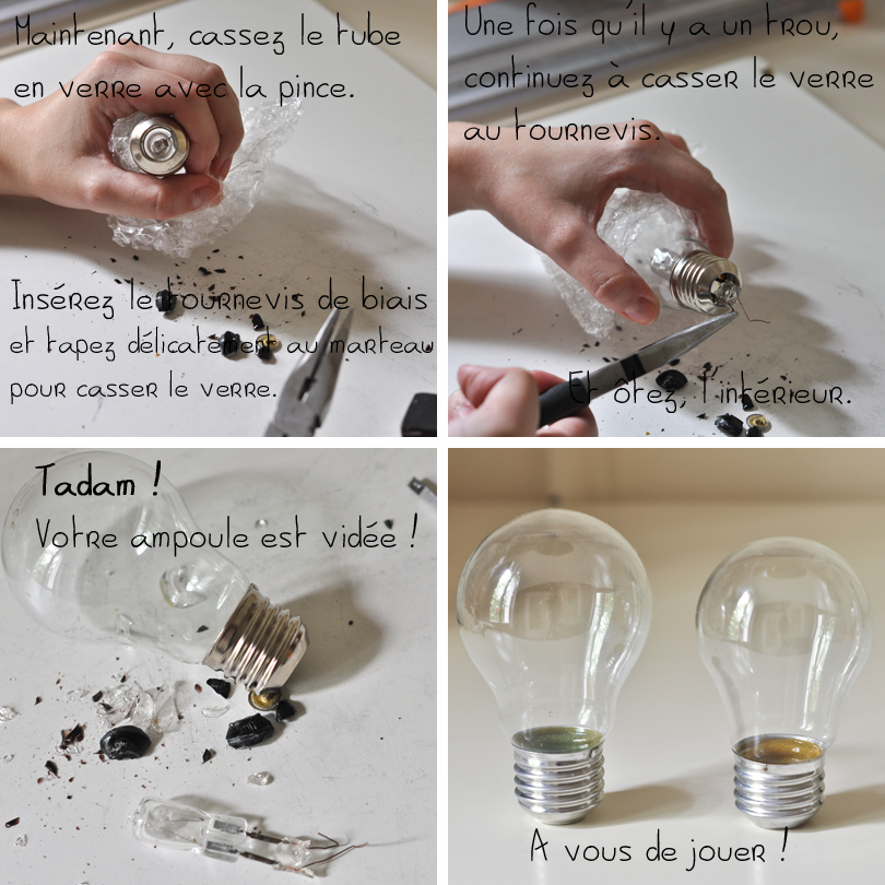DIY Une suspension d’ampoules et Parisiens