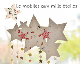 Le mobile aux mille étoiles en papier washi
