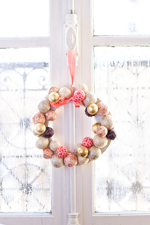 DIY Washi christmas wreath