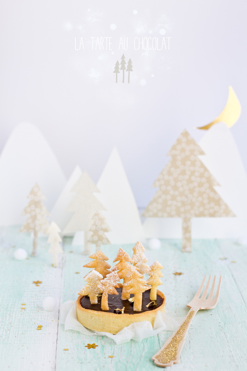 Tarte au chocolat forêt de sapins by Carnets Parisiens
