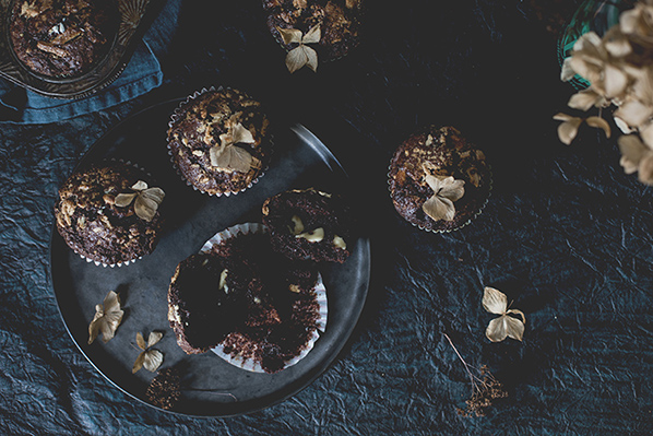 Black and white chocolate muffins - Carnets parisiens