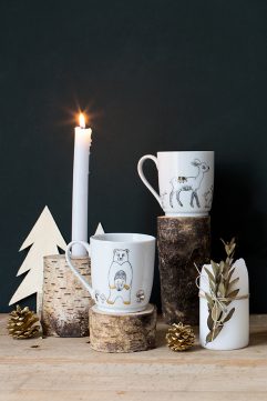 La collection de Noël de porcelaines
