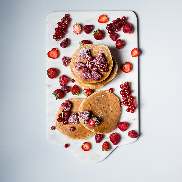 pancakes fruits rouges