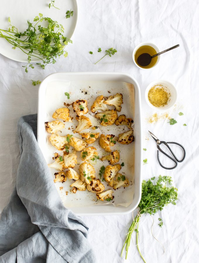 Salade de chou fleur roti