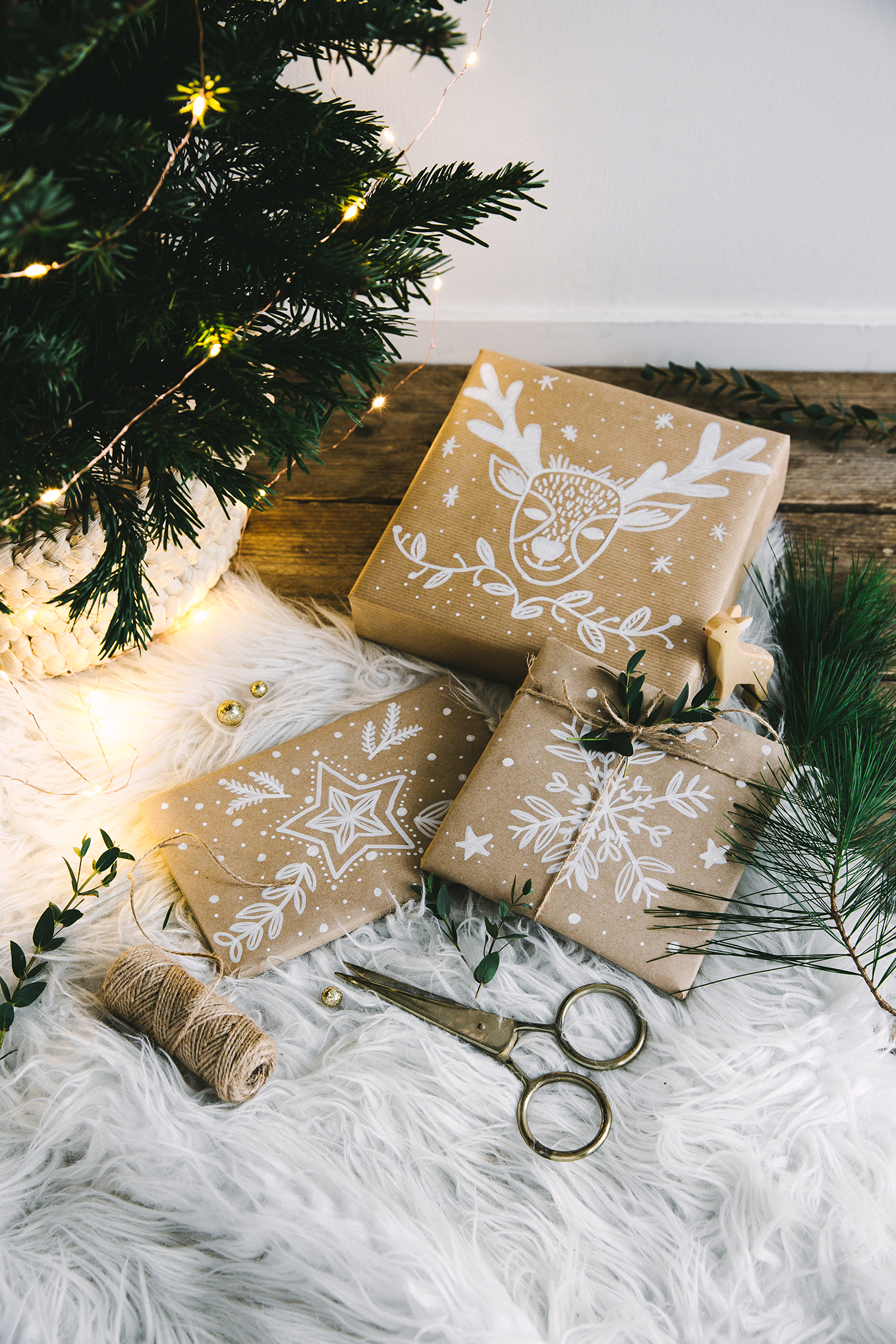 Christmas DIY wrapping gift - Carnets Parisiens