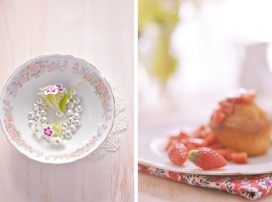 Goûter de fraises et de gingembres