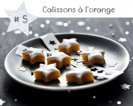 Les calissons étoiles à l’orange et au gingembre