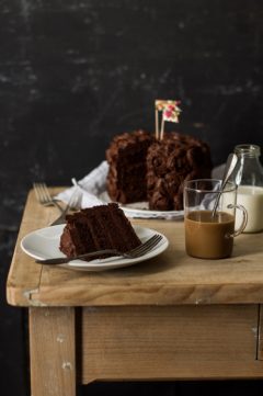 Le layer cake au chocolat et praliné