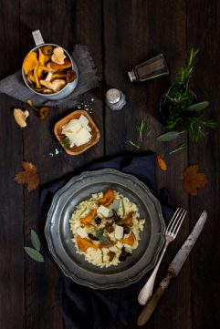 Risotto aux girolles et chanterelles