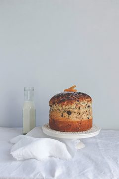 Panettone chocolat et oranges confites