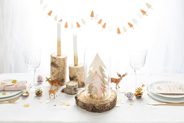 Enchanted forest Christmas table