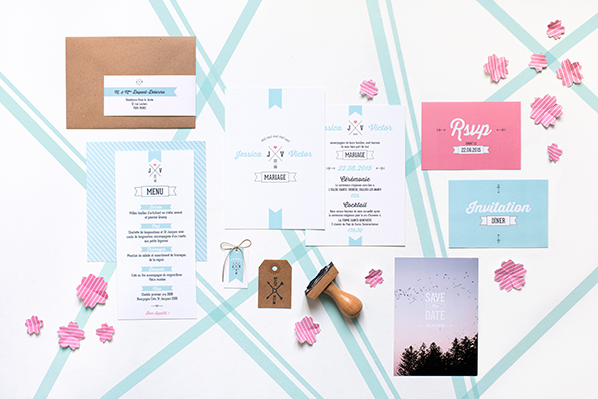My Dear Paper - Wedding Retro Type collection - Photo by Cyrielle Mothas