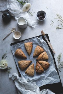 Les scones au chocolat et noisette