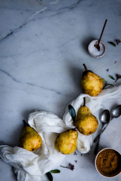 Petits gâteaux chocolat et poire