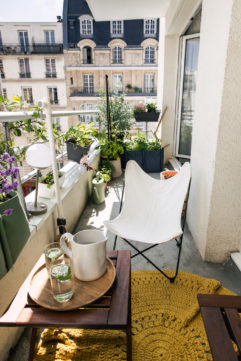 Un balcon et un potager urbain