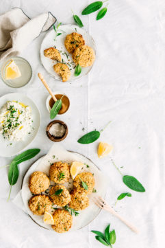 Falafels à la moutarde et à la sauge