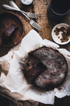 Gratin de chou-fleur et Gâteau au chocolat