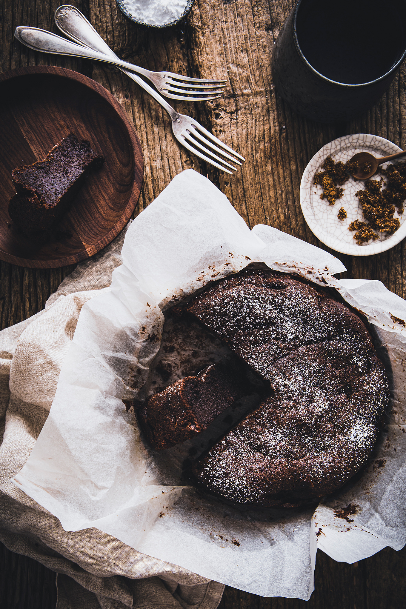 Chocolate cake - Carnets Parisiens