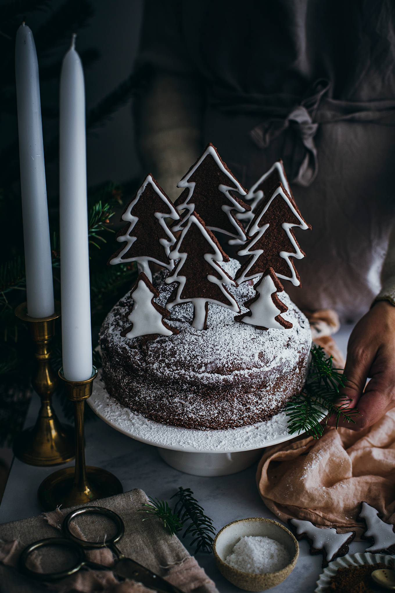 Christmas chocolate cake - Carnets Parisiens