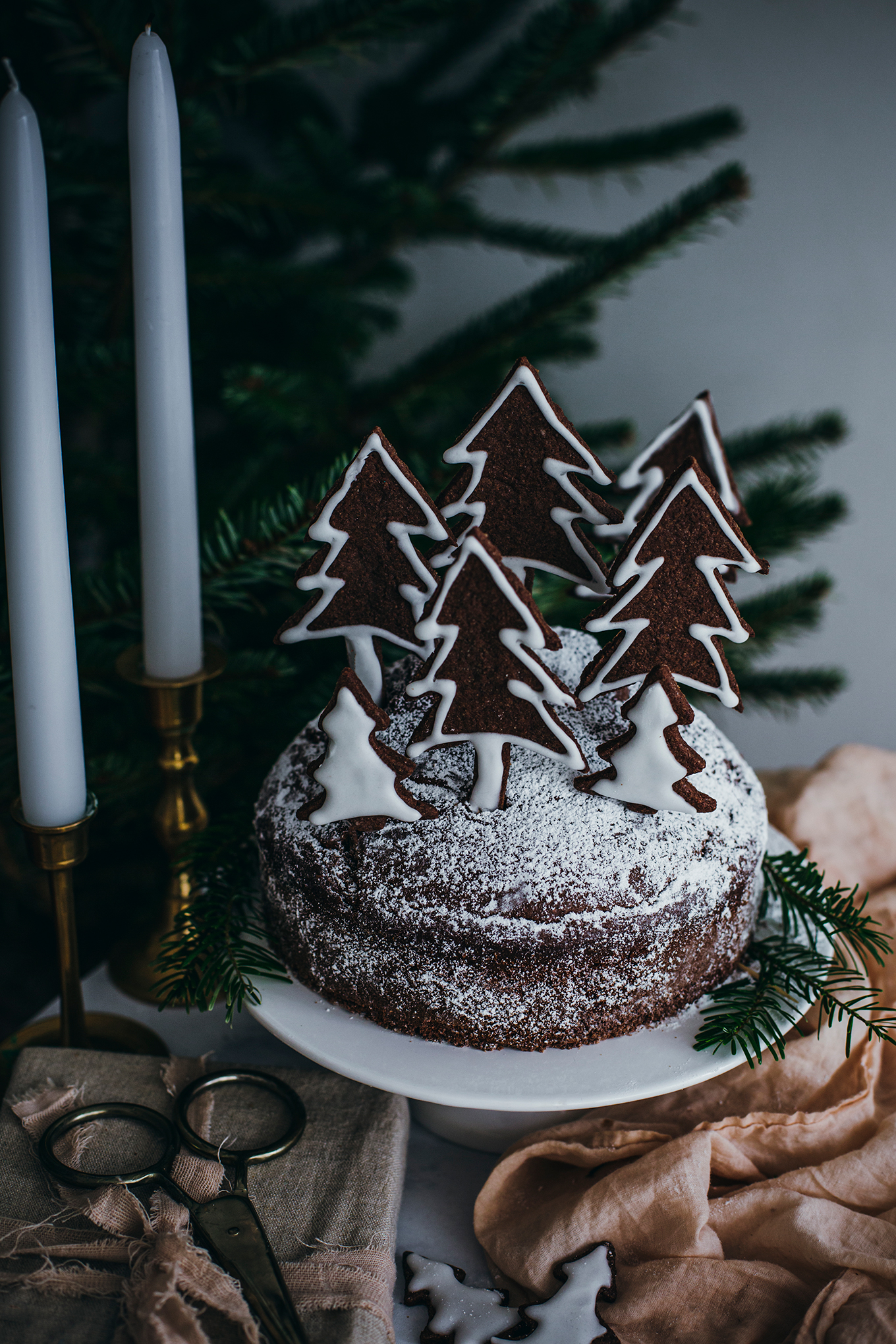 Christmas chocolate cake - Carnets Parisiens