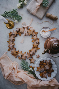 La couronne de sablés de Noël