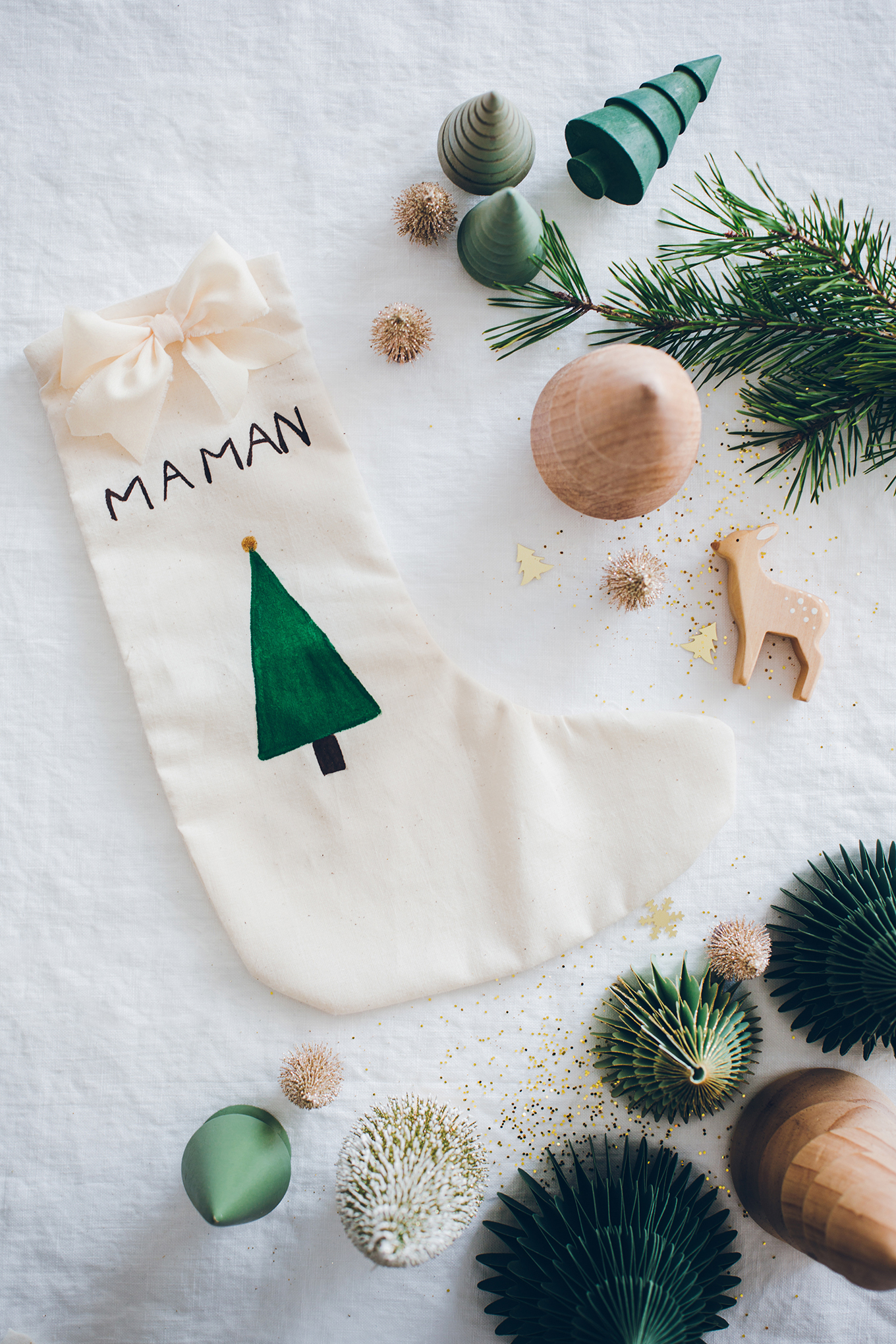 DIY Christmas stocking for kids - Carnets Parisiens