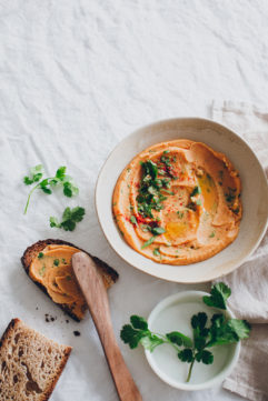 Tartinade de lentilles corail et paprika fumé