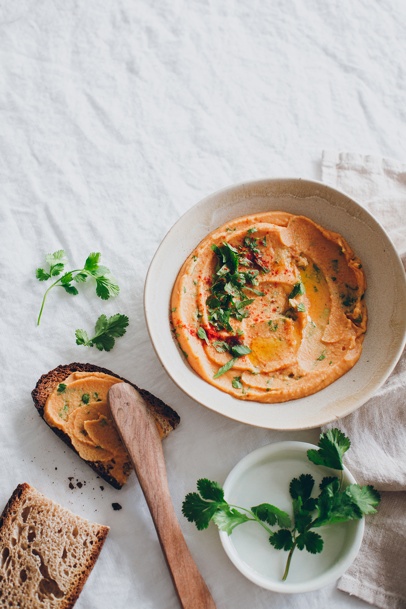 Red lentille hummus - Carnets Parisiens