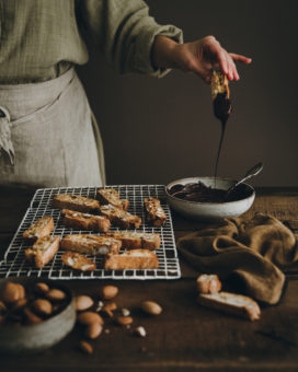 Les cantucci amandes chocolat