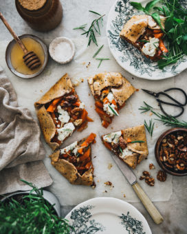 Tarte rustique carottes et chèvre