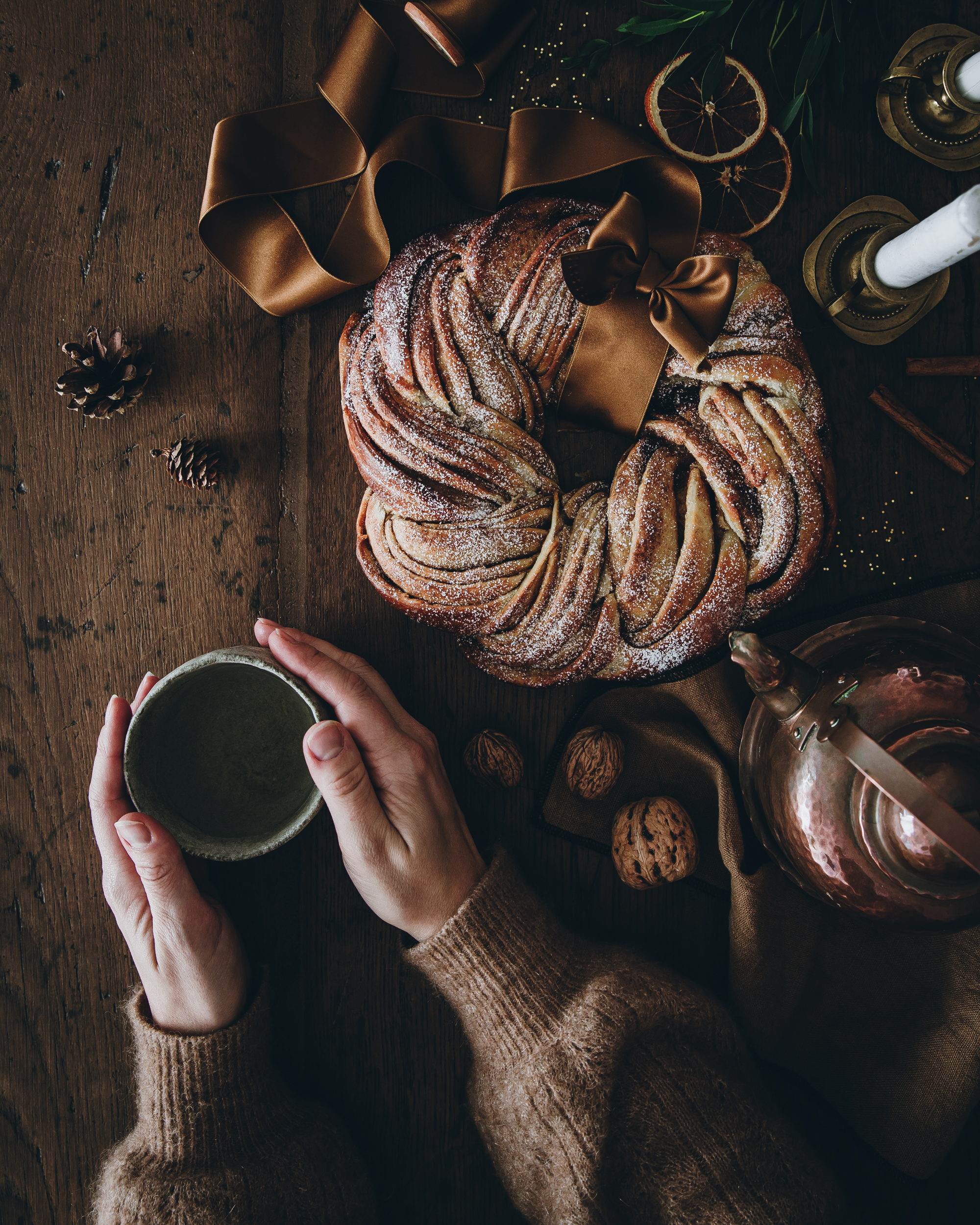 Cinnamon Christmas wreath