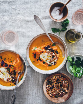 Velouté de carottes, orange et cumin